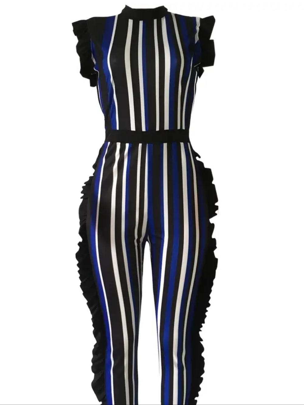 K TOO Striped Jumpsuit NWOT